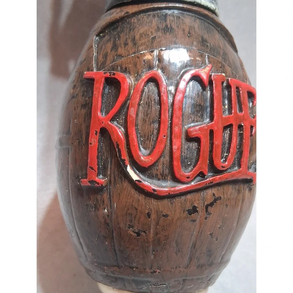 Rogue Ales & Spirits Beer Tap Handle Skeleton Barrel Oregon Small Brew Co Decor
